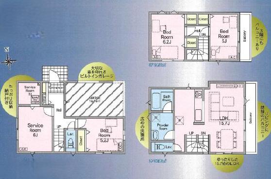 東堀切2丁目　新築戸建 間取り図 