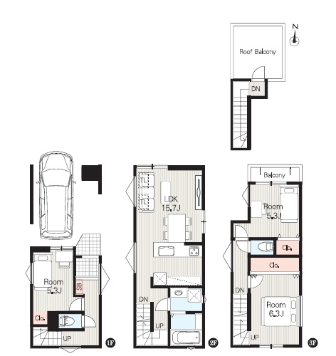 新築戸建 葛飾区東四つ木２丁目 京成押上線四ツ木駅 3,980万円