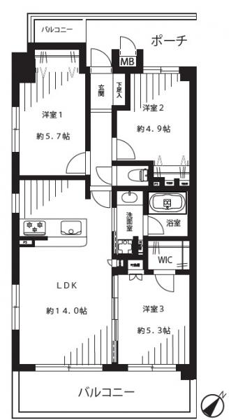中古マンション 葛飾区東四つ木３丁目 京成押上線四ツ木駅 4,880万円