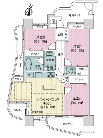 中古マンション 葛飾区四つ木２丁目 京成押上線四ツ木駅 4,798万円
