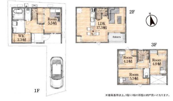 新築戸建 葛飾区宝町２丁目 京成本線お花茶屋駅 6,980万円