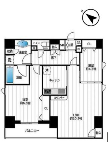 中古マンション 葛飾区堀切３丁目 京成本線堀切菖蒲園駅 4,300万円