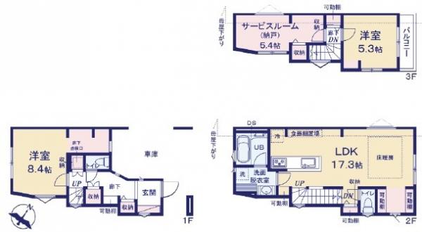 新築戸建 葛飾区高砂８丁目 京成本線京成高砂駅 5,580万円