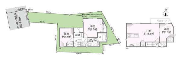 新築戸建 葛飾区細田５丁目 京成本線京成小岩駅 5,480万円
