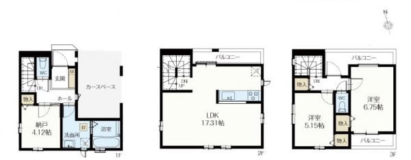 新築戸建 葛飾区鎌倉４丁目 京成本線京成小岩駅 5,390万円