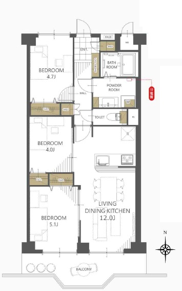 中古マンション 葛飾区白鳥４丁目 京成本線お花茶屋駅 3,490万円