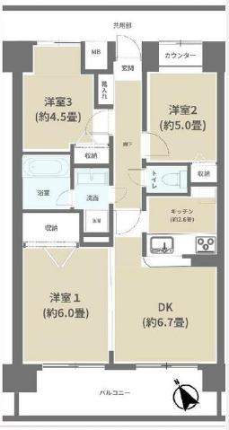中古マンション 葛飾区白鳥２丁目 京成本線お花茶屋駅 4,280万円