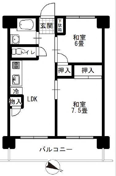 中古マンション 葛飾区白鳥２丁目 京成本線お花茶屋駅 1,980万円