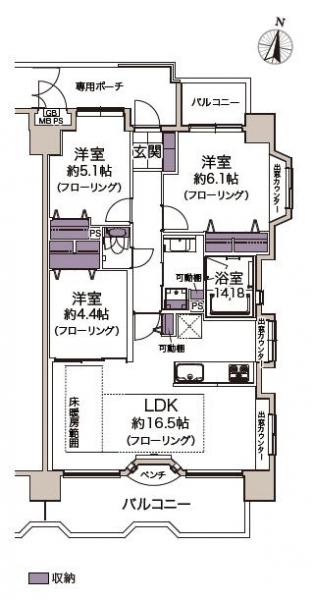 中古マンション 葛飾区四つ木２丁目 京成押上線四ツ木駅 5,290万円