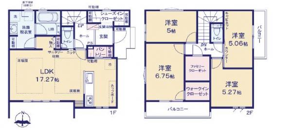 新築戸建 葛飾区堀切５丁目 京成本線堀切菖蒲園駅 5,480万円
