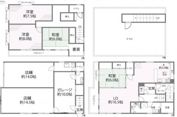 中古戸建 葛飾区堀切２丁目 京成本線堀切菖蒲園駅 3,580万円