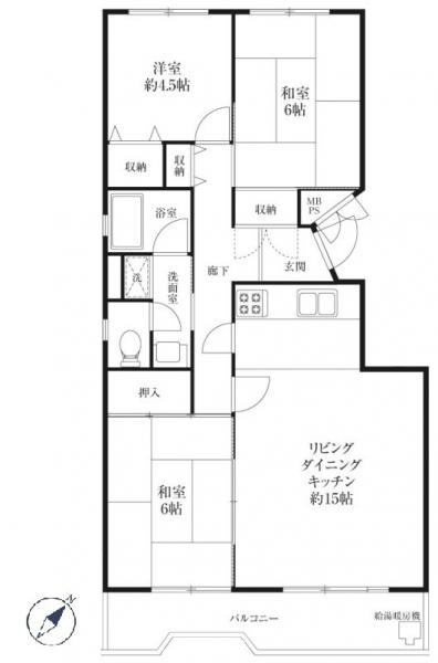 中古マンション 西東京市西原町4丁目 西武新宿線田無駅 1780万円