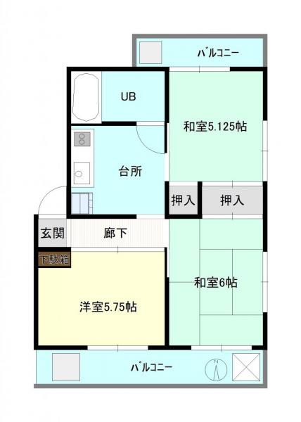 中古マンション 東村山市美住町２丁目 西武新宿線久米川駅 580万円