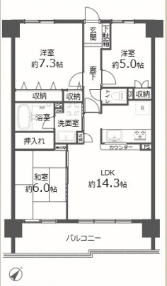 中古マンション 東村山市栄町２丁目26-1 西武新宿線久米川駅 3,649万円