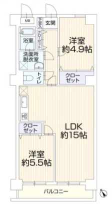 中古マンション 東村山市栄町２丁目 西武新宿線久米川駅 2,599万円