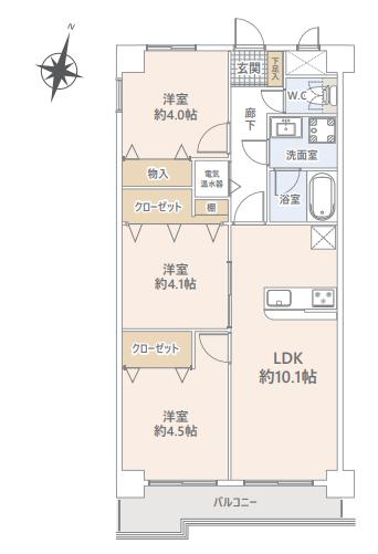 中古マンション 東村山市美住町２丁目 西武新宿線東村山駅 2,980万円