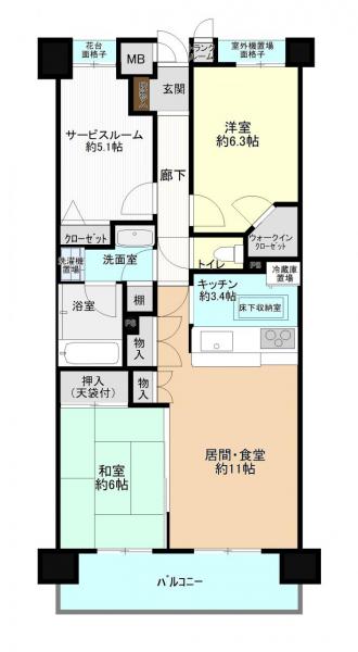 中古マンション 東京都西東京市芝久保町５丁目3－35 西武新宿線田無駅 3,080万円
