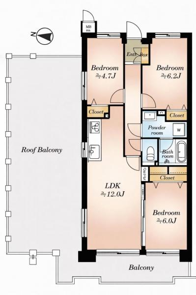 中古マンション 東村山市美住町１丁目 西武新宿線久米川駅 2,998万円
