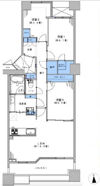 中古マンション 東京都西東京市柳沢２丁目１４−１５ 西武新宿線西武柳沢駅 4,990万円