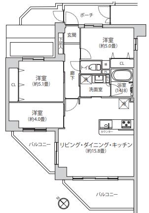 中古マンション 東村山市栄町３丁目 西武新宿線久米川駅 4,199万円