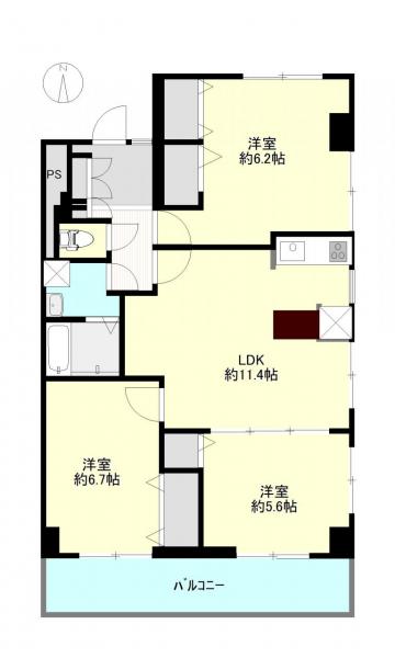 中古マンション 西東京市田無町１丁目4-9 西武新宿線田無駅 3,380万円