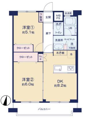中古マンション 東村山市栄町１丁目 西武新宿線久米川駅 2,580万円