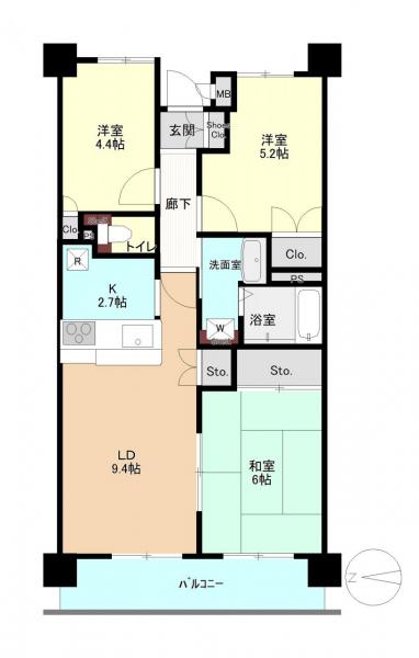 中古マンション 西東京市泉町３丁目5-3 西武新宿線西武柳沢駅 2,780万円