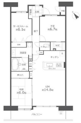 中古マンション 広島市安佐南区緑井６丁目 JR可部線七軒茶屋駅 3,690万円