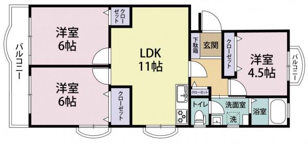 中古マンション 広島市安佐南区長束６丁目 JR可部線下祗園駅 1,520万円