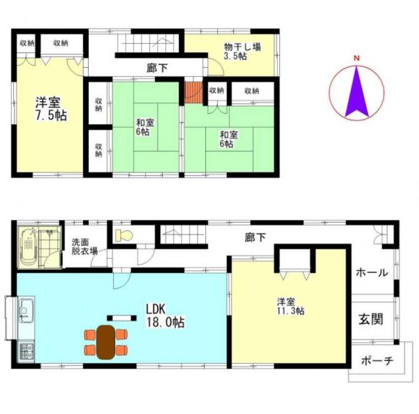 中古戸建 酒田市東栄町6-7 JR羽越本線酒田駅 1199万円