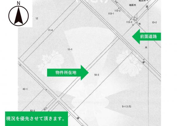 庄内町余目　売土地 区画図 