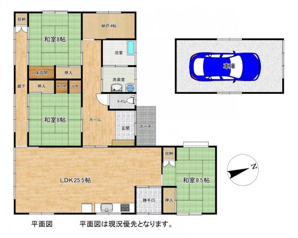 中古戸建 酒田市市条字小平58-1 JR羽越本線本楯駅 800万円
