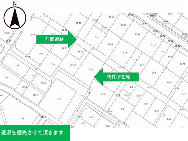 鶴岡市淀川町　売土地 区画図 