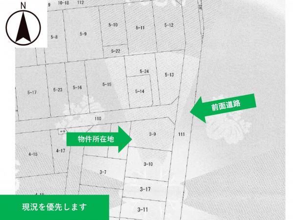 酒田市上安町二丁目　売土地 区画図 