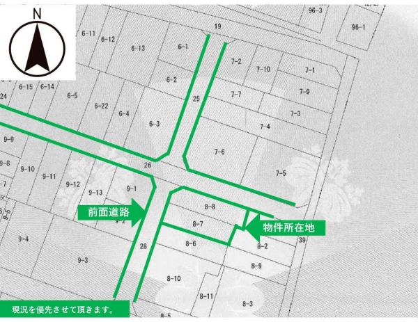 酒田市住吉町　売土地【更地渡し】 区画図 