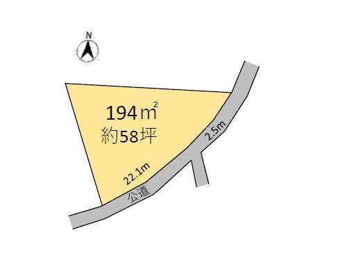香取郡東庄町笹川い　土地 区画図 
