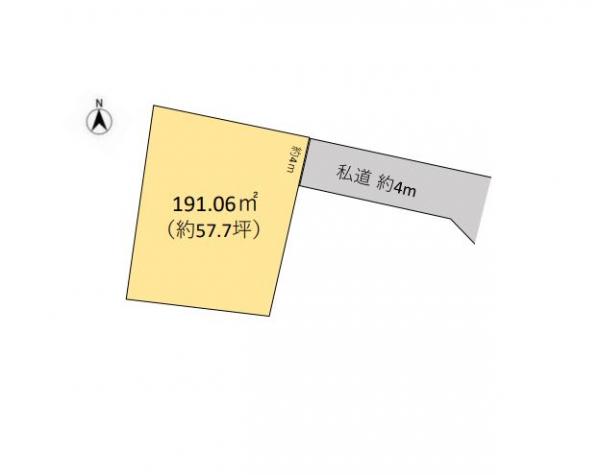 旭市三川　土地 区画図 