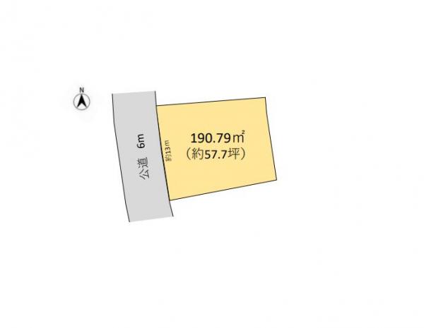 銚子市豊里台1丁目　土地 区画図 