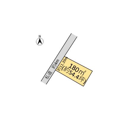 山武郡横芝光町木戸　土地 区画図 