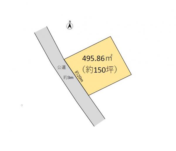 山武郡横芝光町屋形　土地 区画図 