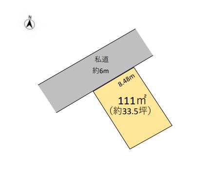 山武郡横芝光町栗山　土地 区画図 