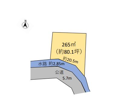 香取市野田　土地 区画図 