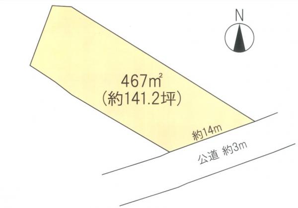 山武市松尾町高富　土地 区画図 