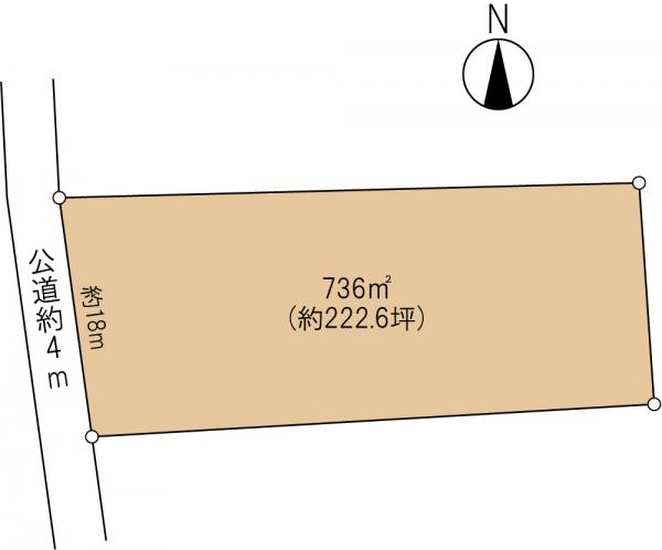 旭市岩井　土地 区画図 