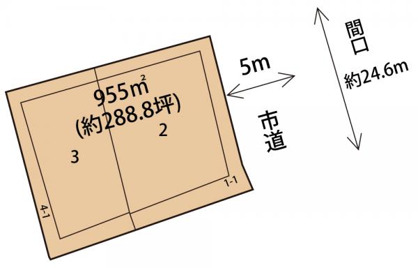旭市神宮寺　土地 区画図 