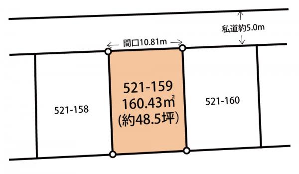 香取郡神崎町立野　土地 区画図 