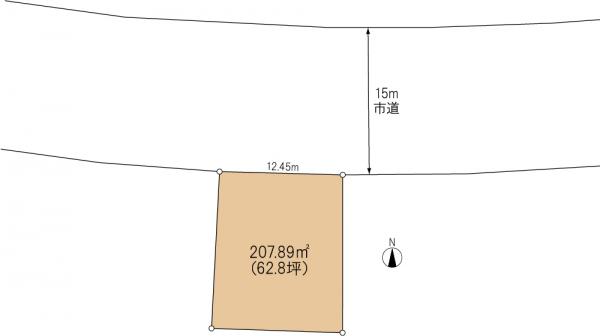 銚子市豊里台1丁目　土地 区画図 
