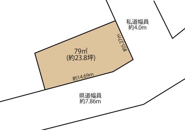 香取市香取　土地 区画図 