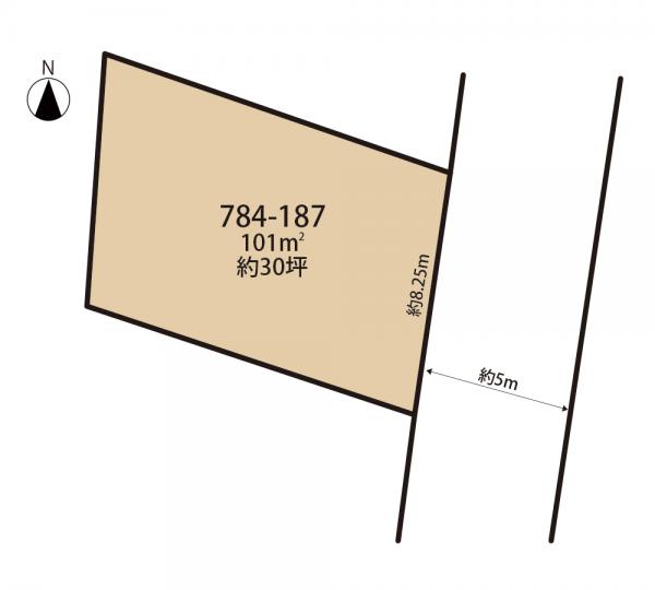 山武市大木　土地 区画図 