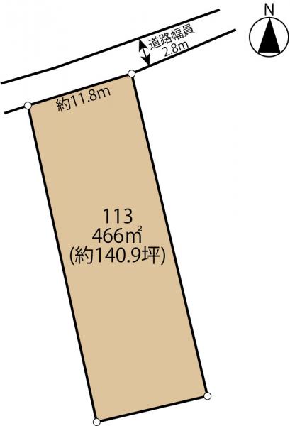 銚子市柴崎町1丁目　土地 区画図 